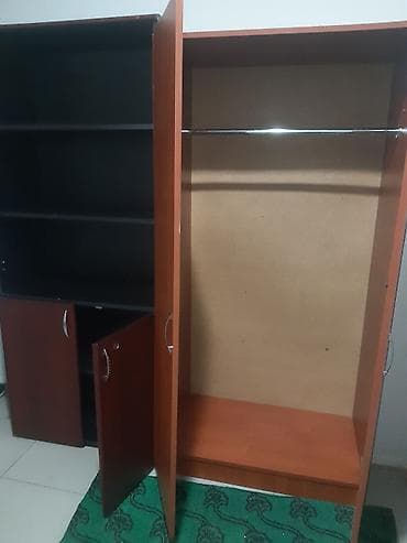 dolap: 2 qapılı, Qəhvəyi, Digər material, Açılan, Düz dolab — 4