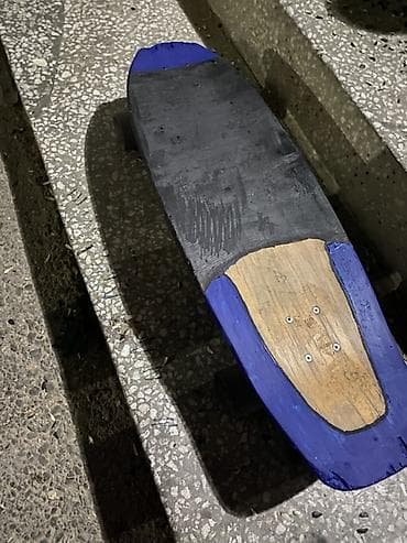 Skeytbordlar: Longboard/skeytbord deki (taxta gövdə) - Taxta gövdə: çoxlaylı ağac — 2