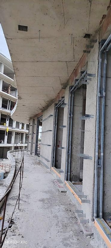 plasdik qapi pencere: Asma fasad üçün altkarkas və istilik izolyasiyası montaj xidməti - — 4