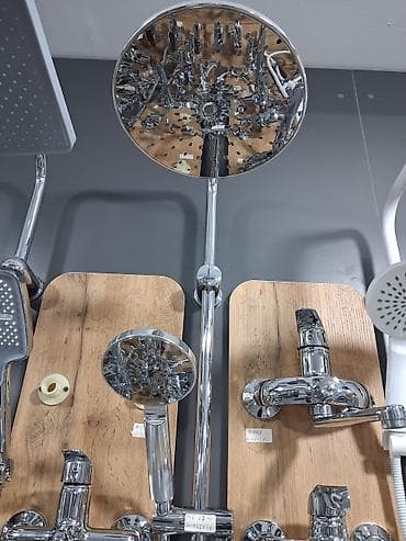 krant satisi: Duş sistemi – xrom örtüklü, divara quraşdırılan - Üst yağmurlama — 2