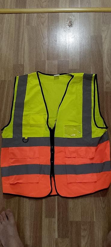 Kişi geyimləri: Yüksək görünürlüklü təhlükəsizlik jileti - Rəng: yuxarı hissə — 1