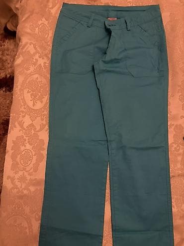 kadın: Kadannu brendi qadın şalvarı - Rəng: firuzə/mavi-yaşıl ton - Model — 1