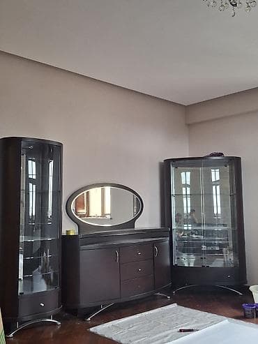 dekor mebel: Qonaq otağı və dəhliz üçün mebel dəsti - Material: tünd qəhvəyi — 1