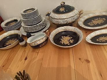 Nahar dəsti, rəng - Göy, Farfor