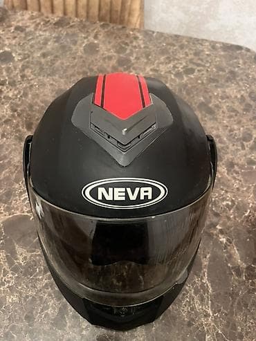 mator 220: NEVA tam üzlü (full-face) motosiklet dəbilqəsi - Korpus: mat qara — 6