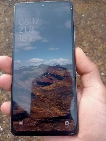 22 ekran monitor: Redmi Note, 256 GB, rəng - Göy, Barmaq izi — 1