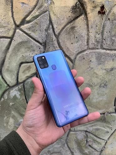 samsung 3: Samsung Galaxy A21S, 64 GB, rəng - Göy, İki sim kartlı — 1