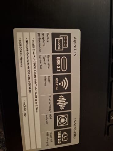 cpu i7: Новый Acer Aspire, 15.4 ", Intel Core i7, 1 ТБ, Самовывоз — 6