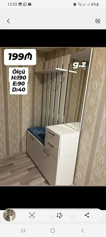 oturaca: Dəhliz üçün çoxfunksiyalı asma askılıq və şkaf dəsti - Ölçü: H 190 — 1