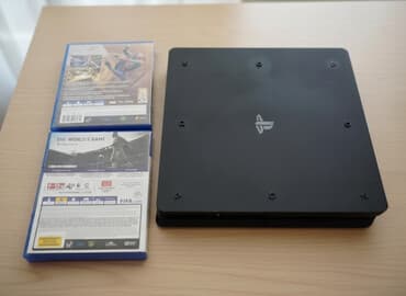 купить sony playstation 4: PlayStation 4 Slim oyun konsolu paketi Komplekt: - PS4 Slim konsol — 2