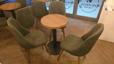 en ucuz mebeller: 4 dest masa 1 deste 3 stul.+ 1 masa daxildir Yenidir hec işlənməyib — 1
