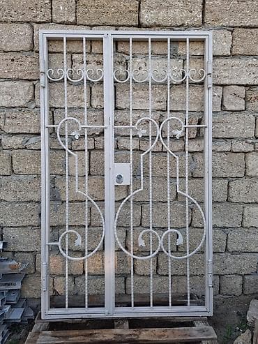 Dəmir barmaqlıq qapılar və pəncərə üçün barmaqlıq dəsti - Material — 2