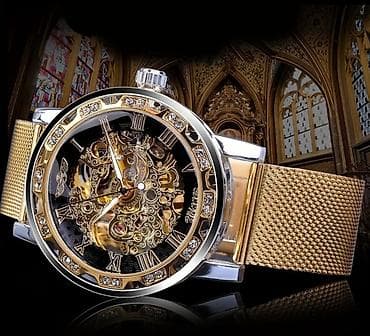 iran saatlari: Klassik skeleton dizaynlı mexaniki qol saatı - Açıq mexanizmli — 1