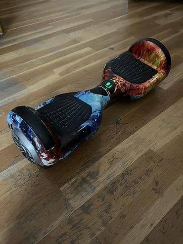 hoverboard qiymətləri: Özünü tarazlayan elektrikli hoverboard – 6.5" təkərli, alov-buz — 1