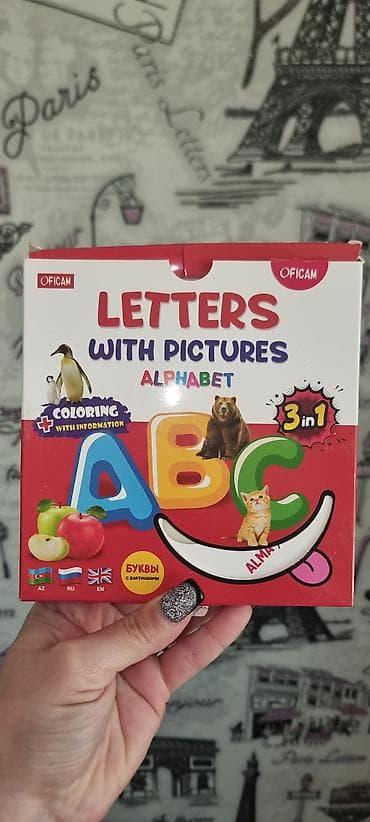 5 ci sinif iş dəftəri pdf: Oficam “Letters with Pictures – Alphabet” 3‑in‑1 dəst - Uşaq üçün — 2