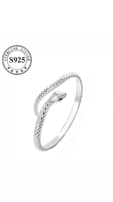 925 ayar sterling gümüş üzük - Material: Gümüş - Parıltılı, hamar — 6