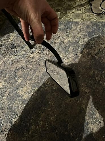 Avtomobil üçün salon arxa görüntü güzgüsü - Rəng: qara, parlaq korpus — 3