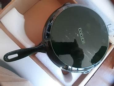 elektrik tava: Tava, rəng - Yaşıl, Çuqun, 26 sm, Karaca — 3