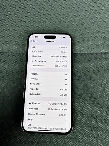 2. el samsung s10 plus: IPhone 14 Pro Max, 128 GB, Qızılı — 3