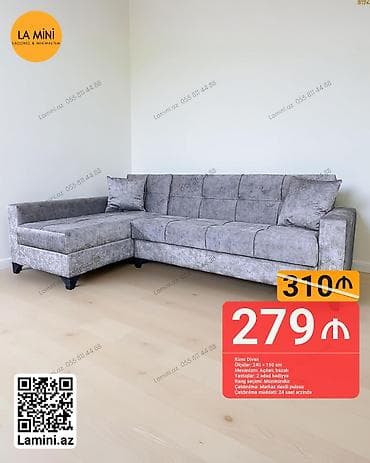 mini dolablar: Künc divan, Açılan, Bazalı, Şəhərdaxili pulsuz çatdırılma — 1