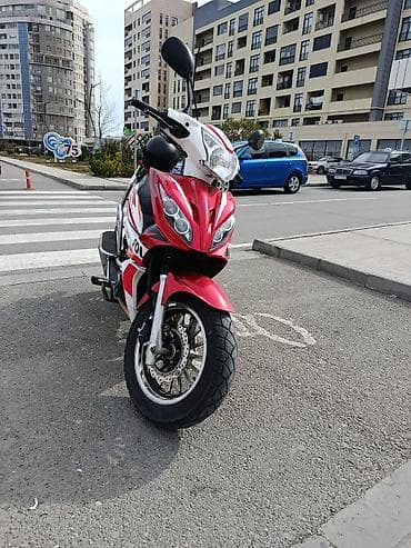 sinilər: Moped/Scooter – Sport dizayn, SKY49 prabeq 6000 - Korpus: qırmızı-ağ — 5