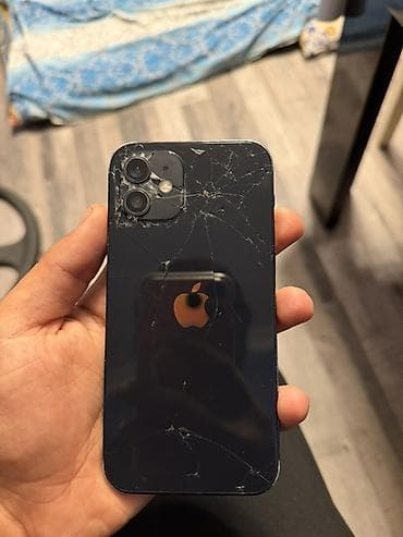 12 iphone qiymeti: IPhone 12, 128 GB, Qara, Face ID — 2