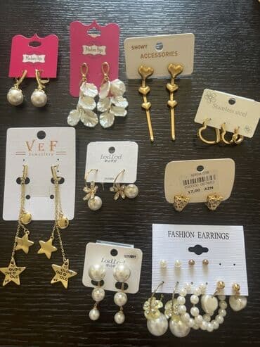 женские серьги с жемчугом: Sırğa — 1