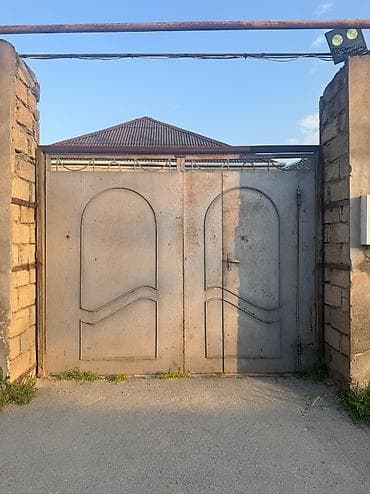 dem çayniki: Dəmir Həyət darvazası, Mexaniki, Qapı ilə, rəng - Boz — 2
