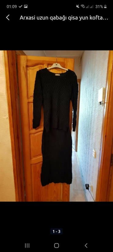 yun koftalar: Arxasi uzun qabağı qisa yun kofta əla vəzi̇yyətdədi̇ — 2