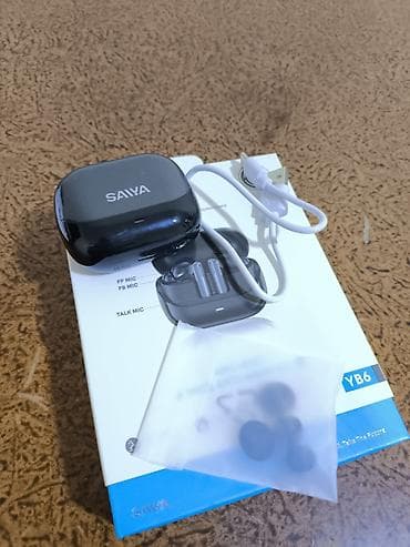 Qulaqcıqlar: İşlənmiş Simsiz (Bluetooth) Qulaqcıqlar, rəng - Qara — 1