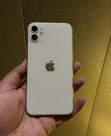 iphone adapdir: IPhone 11, 128 GB, Ağ, Zəmanət, Simsiz şarj, Face ID — 1