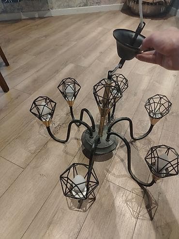 lan: Çılçıraq, 6 lampa, Metal — 1