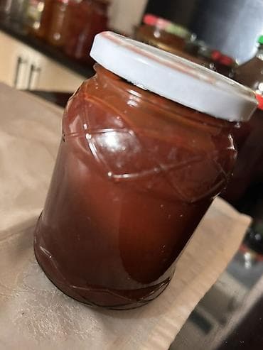 tort şekili: Ev üsulu mürəbbə və cems çeşidləri - Tərkib: yalnız meyvə/çəhrayıt — 1