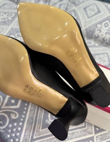 женские слипоны на высокой подошве: Туфли, Размер: 37, цвет - Черный, Новый — 4