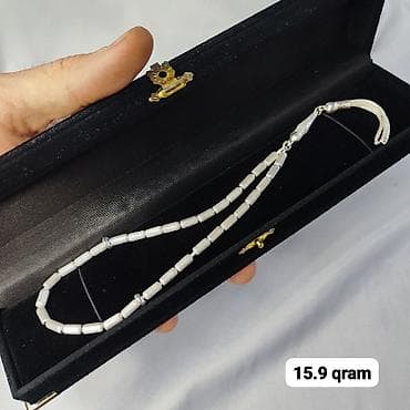 qümüş saat: Gümüş təsbeh kolleksiyası Qrami 11 AzN - Material: gümüş rəngli metal — 6