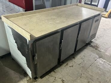 Uzunu 2 metr eni 80 sm üstü mərmər altı soyuducu dəzgah