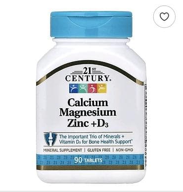 Şəxsi əşyalar: 21st Century Calcium Magnesium Zinc + D3 – 90 tablet Məhsul: Mineral — 2