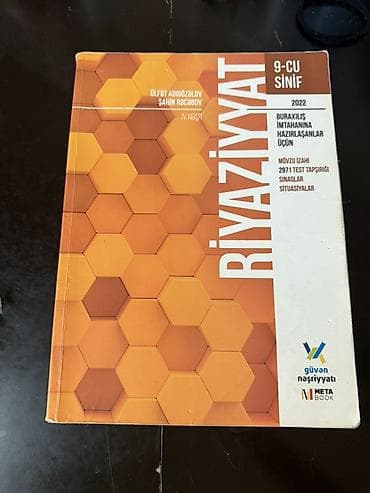 defter uzleri pdf: Riyaziyyat 9-cu sinif, 2022 il — 1