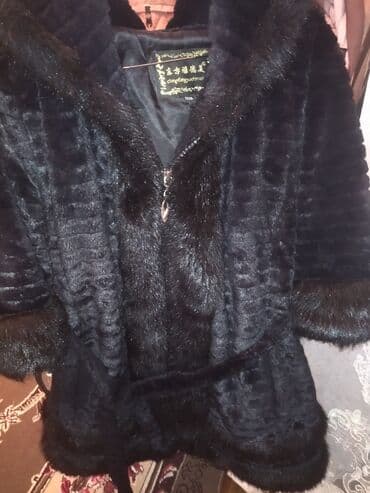 Kürk, XL, rəng - Qara