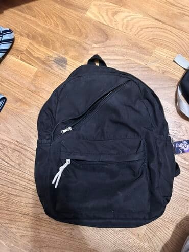 женские маленькие рюкзаки: Qara rəngli uniseks bel çantası - Sadə, minimal dizayn – gündəlik — 1