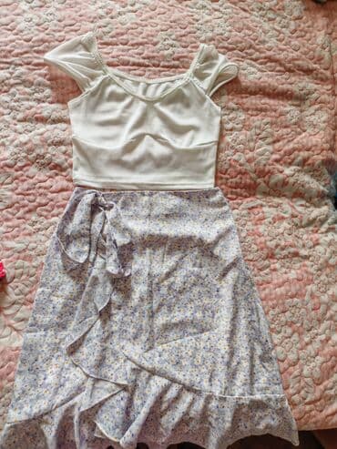 женская шифоновая блуза: Qadın geyim dəsti – 4 parçadan ibarət 1) Sarı tops (bralette stili) - — 4