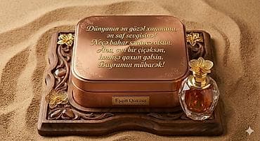 ideal parfumeriya: ZEST PARFUM – 8 Mart üçün xüsusi ətir hədiyyə qutuları - Dizayn: lüks — 2