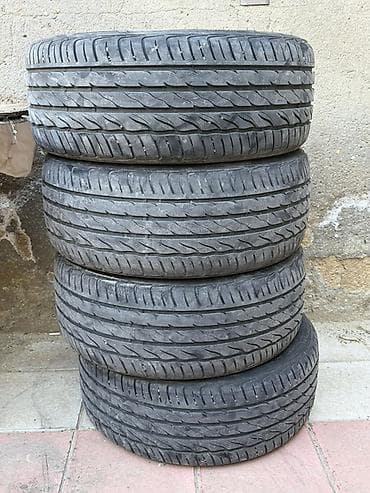 masin kompressor temiri: 4 ədəd 18lik təkər farroad firması 225/45 r18 (təkərlərin birində — 1