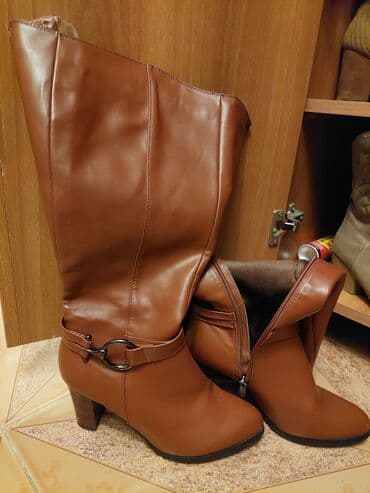 Tərliklər: T.Taccardi qadın çəkmələri - Rəng: isti konyak/qəhvəyi - Model — 1