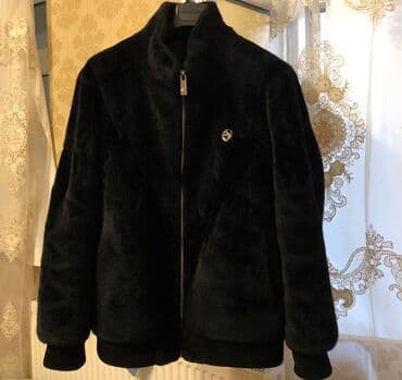 шуба из овчины азербайджанская: Kişiüçün qara kürk teksturalı jaket - Rəng: dərin qara - Model: qısa — 1