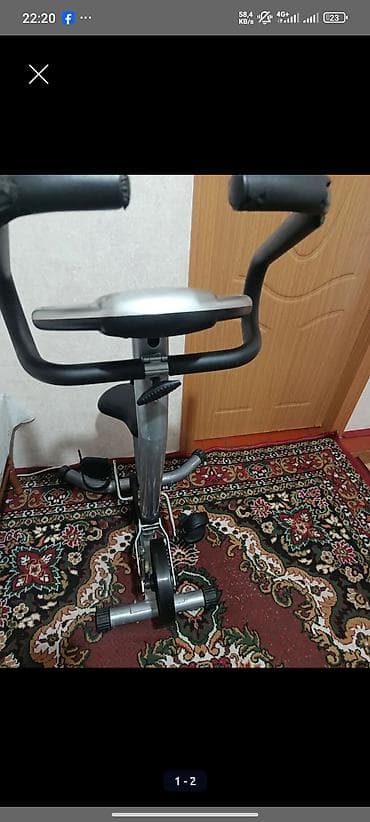 Ev üçün velotrenajor - Kompakt dizayn, sabit metal karkas - — 2