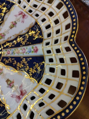 meyvəli tortlar: Tort və şiriniyyat qabı, rəng - Ağ, Farfor, Çexiya — 6