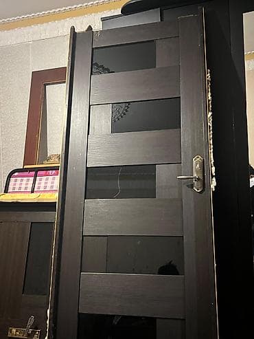 dəftərxana ləvazimatları: Daxili qapılar dəsti 2 m hündürlüyü 0.80 sm eni - Rəng: tünd qəhvəyi — 3