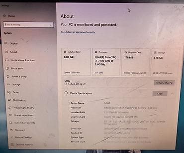 vətən komputer: Hp prodesk 400 G4 MT Orjinal Hp zavod zborkasıdır. Heç bir problemi — 4