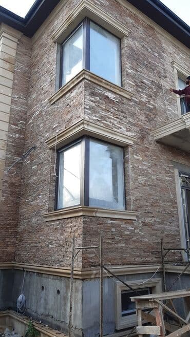 Digər tikinti xidmətləri: Fasad üçün dekorativ kərpic üzləmə xidməti - Klassik və vintaj — 2